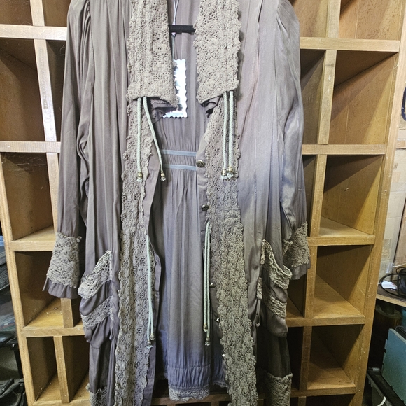 Pretty Angel Brown Lace Accent Robe - Picture 1 of 6